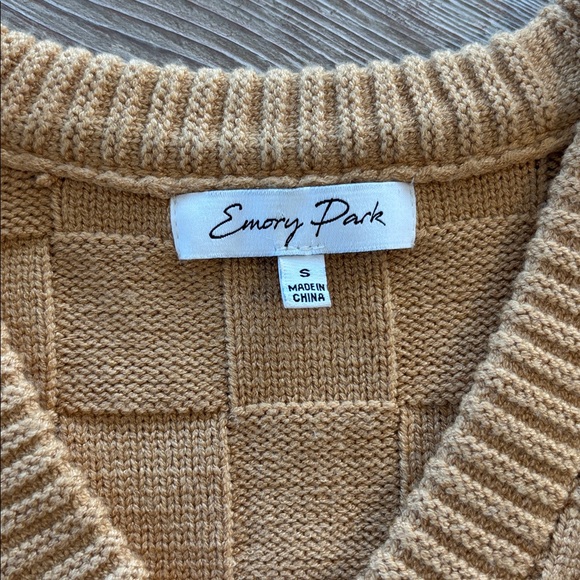 Emory Park Mustard Cardigan Sweater - Picture 3 of 4